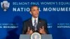 Obama Inaugurates Monument to Women's Equality