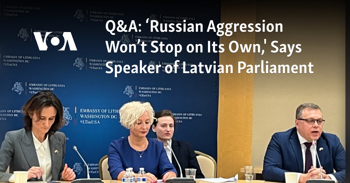 Q A Russian Aggression Wont Stop On Its Own Says Speaker Of