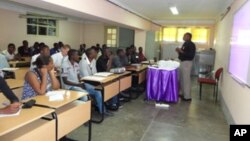 Sala de aulas em Lubango, cidade da Huíla 