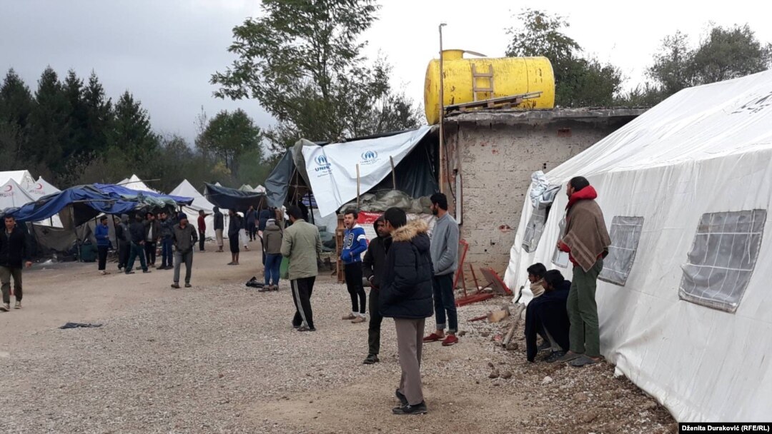 Bosnia and Herzegovina - Migrants at the Vucjak Reception Camp near Bihac. 10. October 2019.
