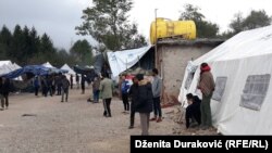 Bosnia and Herzegovina - Migrants at the Vucjak Reception Camp near Bihac. 10. October 2019.