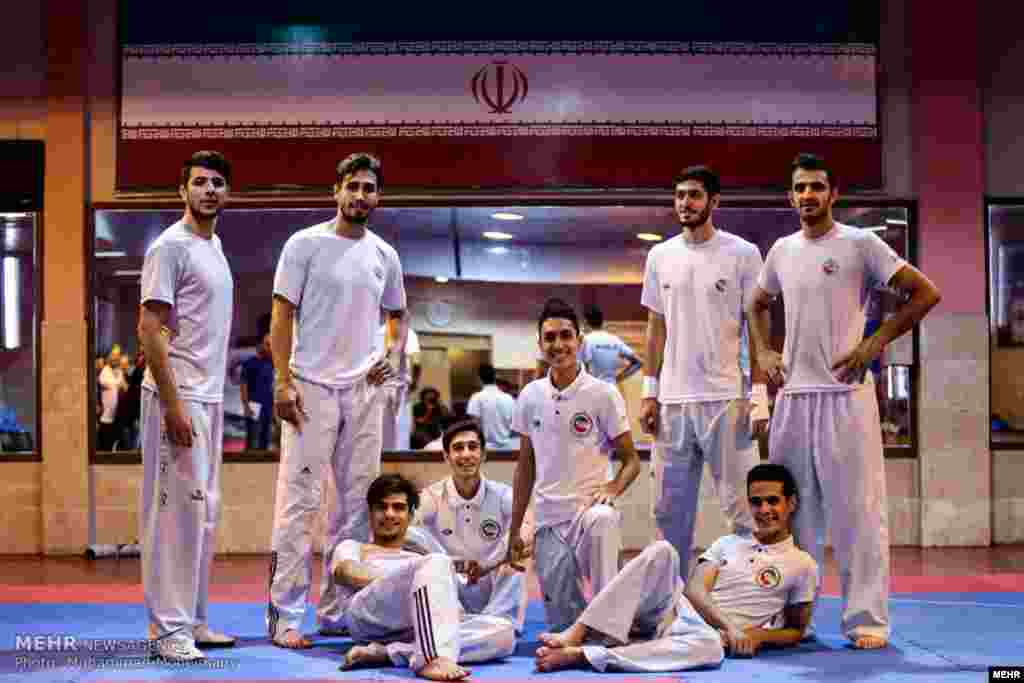 آخرین تمرین تیم ملی تکواندو ایران قبل از جام جهانی در خانه تکواندو برگزار شد. عکس: محمد مهیمنی 