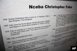 Visitors are able to read the life stories of famous local anti-apartheid activists inside the museum