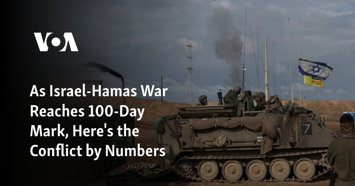 As Israel-Hamas War Reaches 100-Day Mark, Here's the Conflict by Numbers