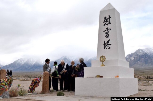 An annual pilgrimage to the Manzanar National Historic site - one of ten concentration camps in which Americans of Japanese ancestry were held during World War II - has been held for more than 40 years