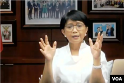 Menteri Luar Negeri RI Retno Marsudi. (Foto: VOA/Nurhadi)
