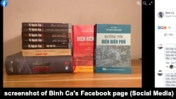 Các cuốn sách về đại tướng Võ Nguyên Giáp do nhà văn Hữu Mai thể hiện.