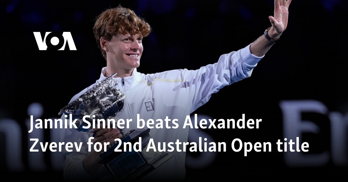 Jannik Sinner beats Alexander Zverev for 2nd Australian Open title