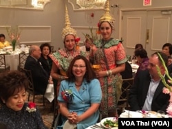 Congresswoman Tammy Duckworth, the Democratic candidate for the Illinois senate race, at a fund-raising event organized by the Thai-American community in Chicago areas on September 11th, 2016.