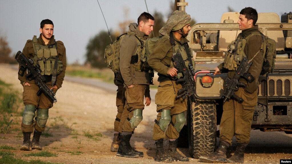 Binh sĩ Israeli tại khu vực giáp phía nam dải Gaza, tháng 2/2018.