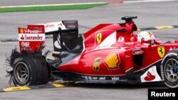 Sebastian Vettel e a sua máquina (foto de arquivo)