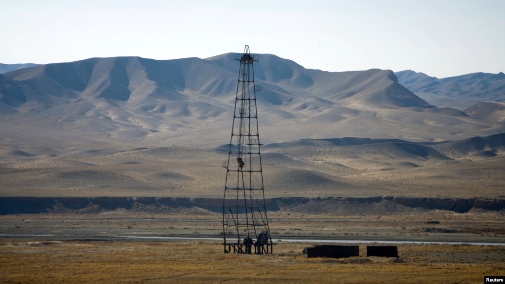 FILE - An oil installation in an area near Herat, Afghanistan, Dec. 17, 2009. A Chinese company has invested in oil production in Afghanistan's Amu Darya basin.
