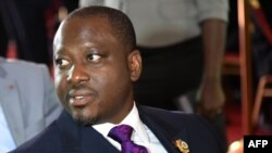 Le Président de l'Assemblée nationale de Côte d'Ivoire, Guillaume Soro, attend le Président de la Côte d'Ivoire au Palais présidentiel à Abidjan, le 3 novembre 2015. (Photo: AFP / SIA KAMBOU)