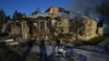 乌克兰南方扎波罗热州维尔扬斯克市2024年6月29日遭遇俄罗斯导弹袭击后一处被炸毁的副食店。