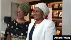 Uwargidan Shugaban Najeriya Hajiya Aisha Buhari da Grace Alheri Abdu