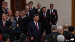 ប្រធានាធិបតី​ចិន​លោក Xi Jinping បាន​មកដល់​ទីក្រុងប៉េកាំងប្រទេស​ចិន​ក្នុងពិធី​ជប់លាង​កាលពីថ្ងៃទី​៣០ កញ្ញា​ ឆ្នាំ២០២៤។