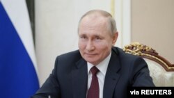 El presidente de Rusia, Vladimir Putin, durante una conferencia en Moscú el 18 de marzo de 2021.