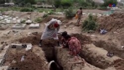 Եմենի գերեզմանատանը պայքարում են բավականաչափ գերեզմաններ փորելու համար, քանի որ կորոնավիրուսը տարածվում է