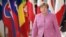 German Chancellor Angela Merkel arrives for an EU summit at the Europa building in Brussels on Thursday, March 9, 2017. 