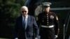 U.S. President Joe Biden walks on the South Lawn as he returns to the White House in Washington, Sept., 2024.