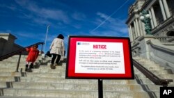 Biblioteca del Congreso el sábado, 20 de enero de 2018, en el Capitolio en Washington. El gobierno federal cerró a la medianoche del viernes.