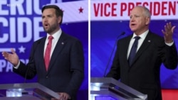 US VP nominees hold once-off debate, tussle over policy