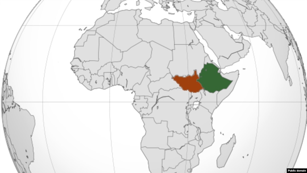 Susedi: Južni Sudan i Etiopija (zeleno)