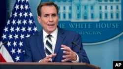 FILE - White House national security communications advisor John Kirby at the White House in Washington, May 17, 2024.