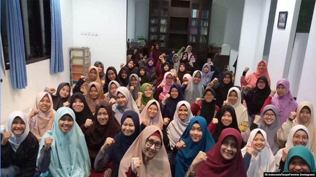 Pendukung Kampanye #IndonesiaTanpaFeminis (tangkapan layar IG IndonesiaTanpaFeminis)