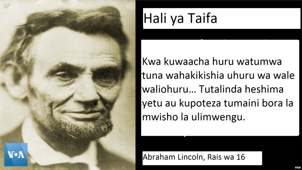 Rais Lincoln alikuwa na kazi ngumu mnamo Disemba 1862 wakati wa vita vya wenyewe kwa wenyewe, alipowasilisha hotuba yake ya Hali ya Taifa katika Bunge. Wiki 10 kabla, alikuwa ametoa Tamko la kuwaachia watumwa katika maeneo ambayo bado yalikuwa yanashikiliwa na wanaopinga kuunganisha taifa.