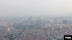 Most Vietnamese worry about air pollution, but it's cited most highly as a concern in Hanoi, which is closer to the polluting factories of southern China.