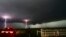 Cloud to ground lightning strikes near storm chasers during a tornadic thunderstorm in Cushing, Oklahoma, May 31, 2013