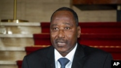 FILE - Amadou Gon Coulibaly, then secretary general of the presidency, speaks at the presidential palace in Abidjan, Ivory Coast, on April 13, 2012.