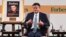 马云在新加坡举行的福布斯全球执行长会议上讲话。（资料照，2019年10月15日）