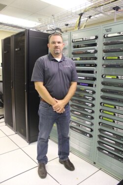 Marcus Dowdy, director of Broadband Services for the city of Paragould, said residents "weren't happy" with services previously provided by a private telecommunications company. In the early 1990s, the city sought to change that. (T.Krug/VOA)