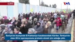 Suriyeli Kürtler’den Türkiye karşıtı protesto