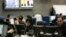View of Press TV's Newsroom in Tehran, January 21, 2012. 
