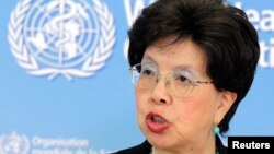 Dirjen WHO, Margaret Chan memberikan keterangan kepada media mengenai wabah ebola (foto: dok).