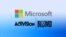 FILE: Graphic combining logos for Microsoft and Activision Blizzard. Uploaded Jan. 19, 2022.
