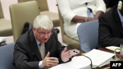 FILE - Hervé Ladsous, head of U.N. Peacekeeping Operations, October 6, 2011.
