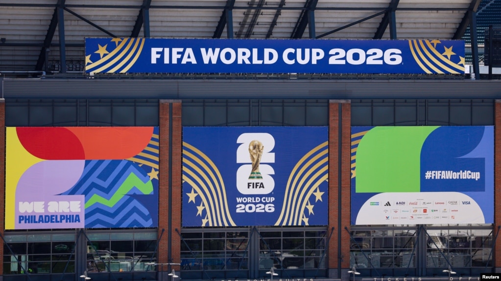 位于美国宾夕法尼亚州费城的林肯金融球场可见2026年国际足联世界杯的标识。(2026年6月4日,图片来源:Bill Streicher-Imagn Images)