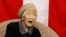Kane Tanaka, 116 years old, celebrates during a ceremony to recognise her as the world's oldest person living and world's oldest woman living by the Guinness World Records in Fukuoka, Japan, March 9, 2019.