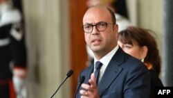 Le ministre italien des Affaires étrangères Angelino Alfano, le 11 janvier 2018.