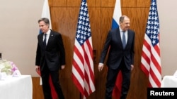 U.S. Secretary of State Blinken meets with Russian Foreign Minister Lavrov, in Geneva