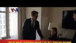 Iron Man Downey Jr Hadiahi Anak Cacat Lengan Bionik