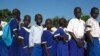 Children gather for morning Assembly at the Marol Academy, Sourthern Sudan, Nov 5, 2010.