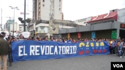 Aksi unjuk rasa para mahasiswa di Caracas, Venezuela (Foto: dok). 