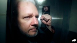 Pendiri WikiLeaks Julian Assange di London, Inggris (foto: dok). 