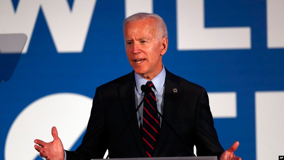 Kandidat terdepan Partai Demokrat saat ini, mantan Wakil Presiden Joe Biden dalam acara kampanye dan penggalangan dana di Atlanta, Georgia (foto: dok). 