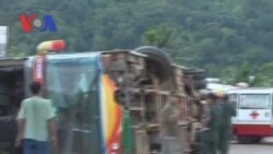 A Bus Crash Killed Two Foreign Tourists (Cambodia news in Khmer)
